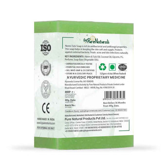 byPureNaturals SLS & Paraben Free Neem Tulsi Soap- 125gm