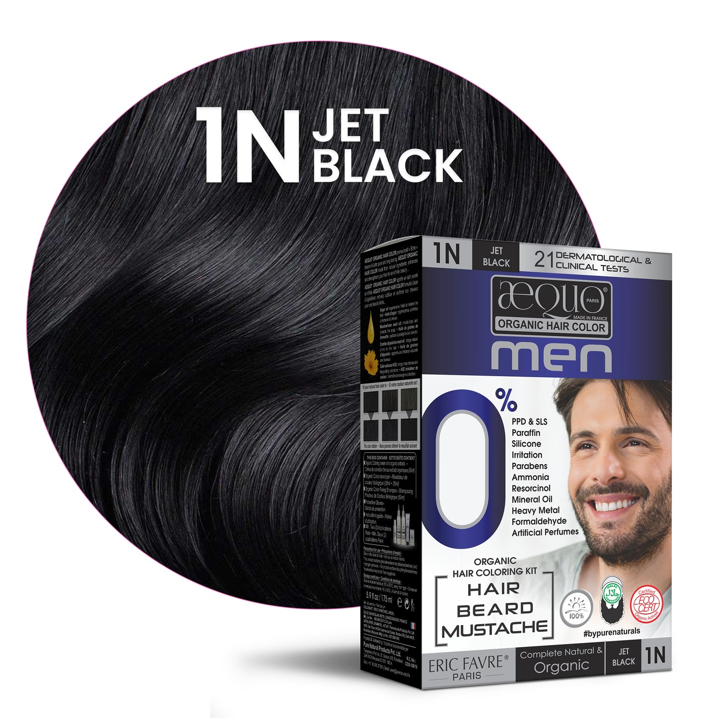 byPureNaturals Organic Cream Hair Colour for Men-6