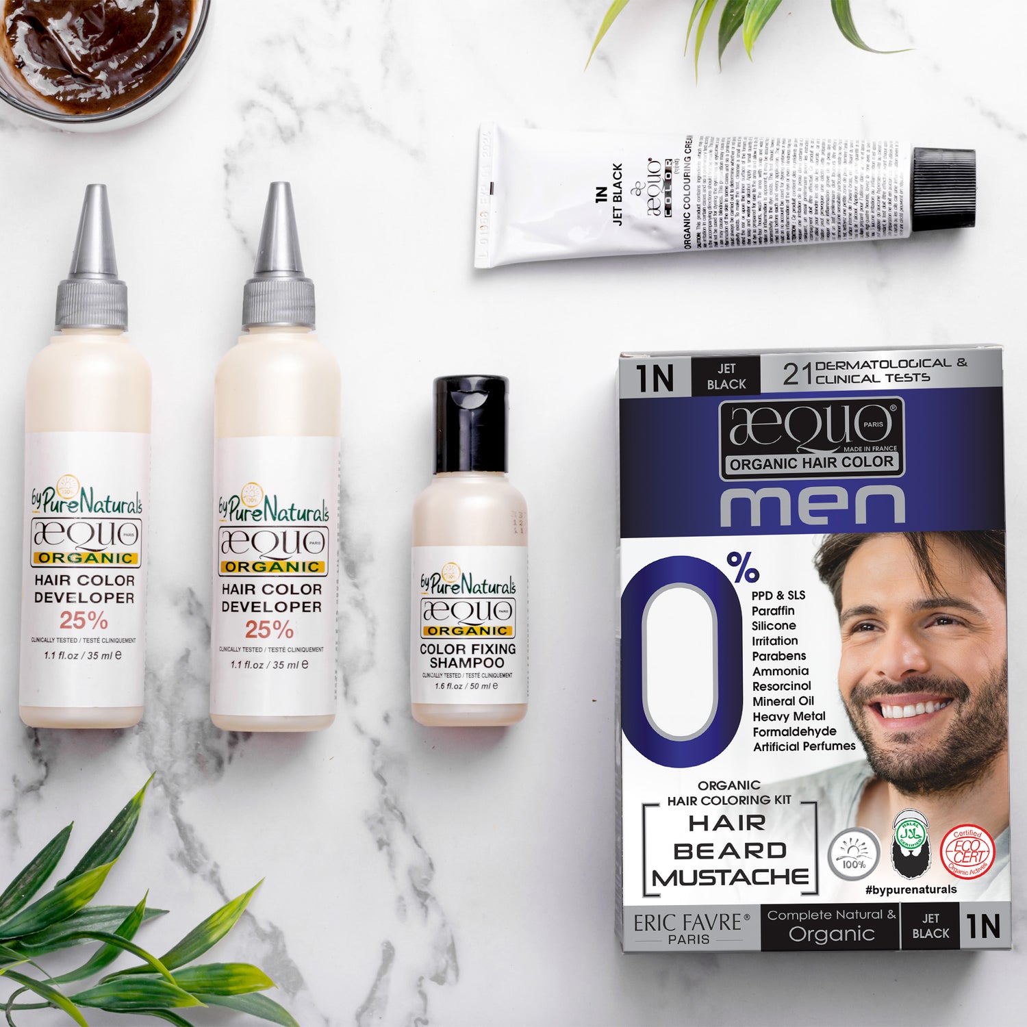 byPureNaturals Organic Cream Hair Colour for Men-5