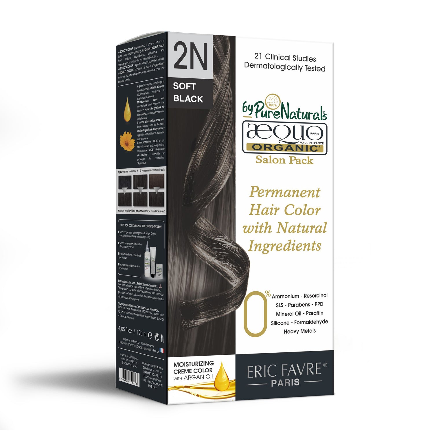 Aequo Organic Cream Hair Color Salon Pack blackish brown