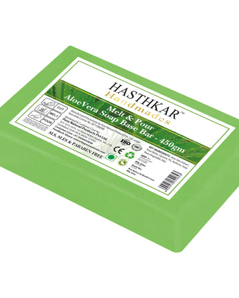 Hasthkar Handmades Soap Base Bar Aloevera 450gm