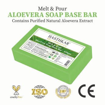 Hasthkar Handmades Soap Base Bar Aloevera 450gm-1