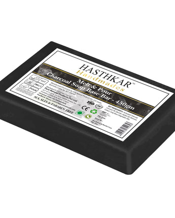 Hasthkar Handmades Soap Base Bar Charcoal 450gm