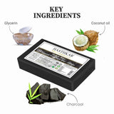 Hasthkar SLS & Paraben Free Charcoal Glycerine Soap Base Bar- 450gm (Pack of 2)