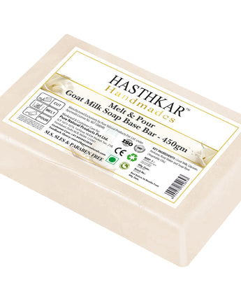Hasthkar Handmades Soap Base Bar Goat Milk 450gm
