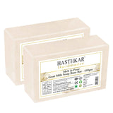 Hasthkar SLS & Paraben Free Goat Milk Glycerine Soap Base Bar- 450gm (Pack of 2)