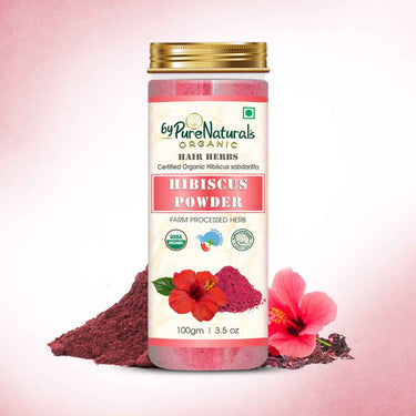 byPureNaturals 100% Organic Hibiscus Powder- 100 Gm