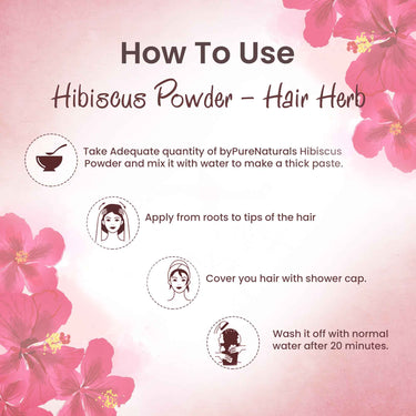 byPureNaturals 100% Organic Hibiscus Powder- 100 Gm