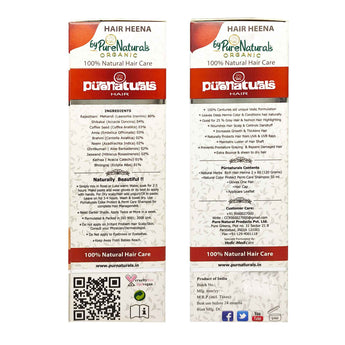 byPureNaturals 100% Organic Herbal Hair Henna with Herbs- 120 Gm