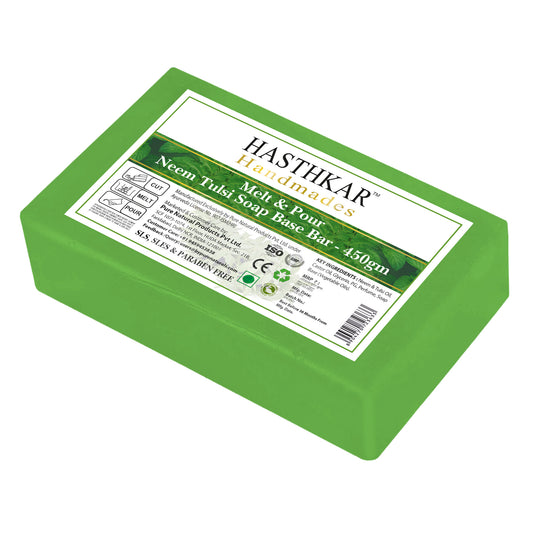 Hasthkar Handmades Soap Base Bar Neem Tulsi 