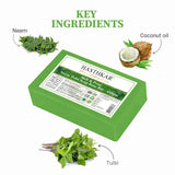 Hasthkar SLS & Paraben Free Neem Tulsi Glycerine Soap Base Bar- 450 Gm (Pack of 2)
