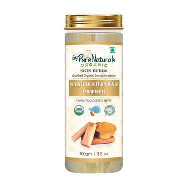 byPureNaturals 100% Organic Sandal Chandan Powder- 100 Gm