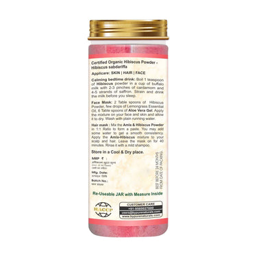 byPureNaturals 100% Organic Hibiscus Powder- 100 Gm