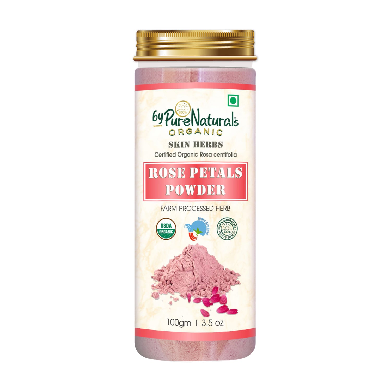Organic Rose Petals Powder byPureNaturals-4