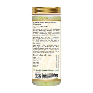 byPureNaturals 100% Organic Bhringraj Powder- 100 Gm