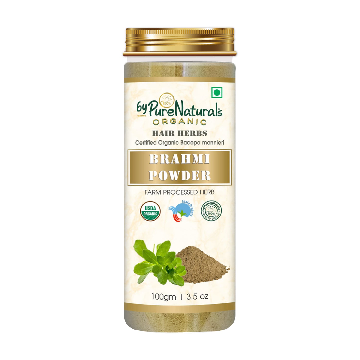 Organic Brahmi Herb Powder byPureNaturals-6