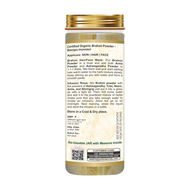 byPureNaturals 100% Organic Brahmi Powder- 100 Gm