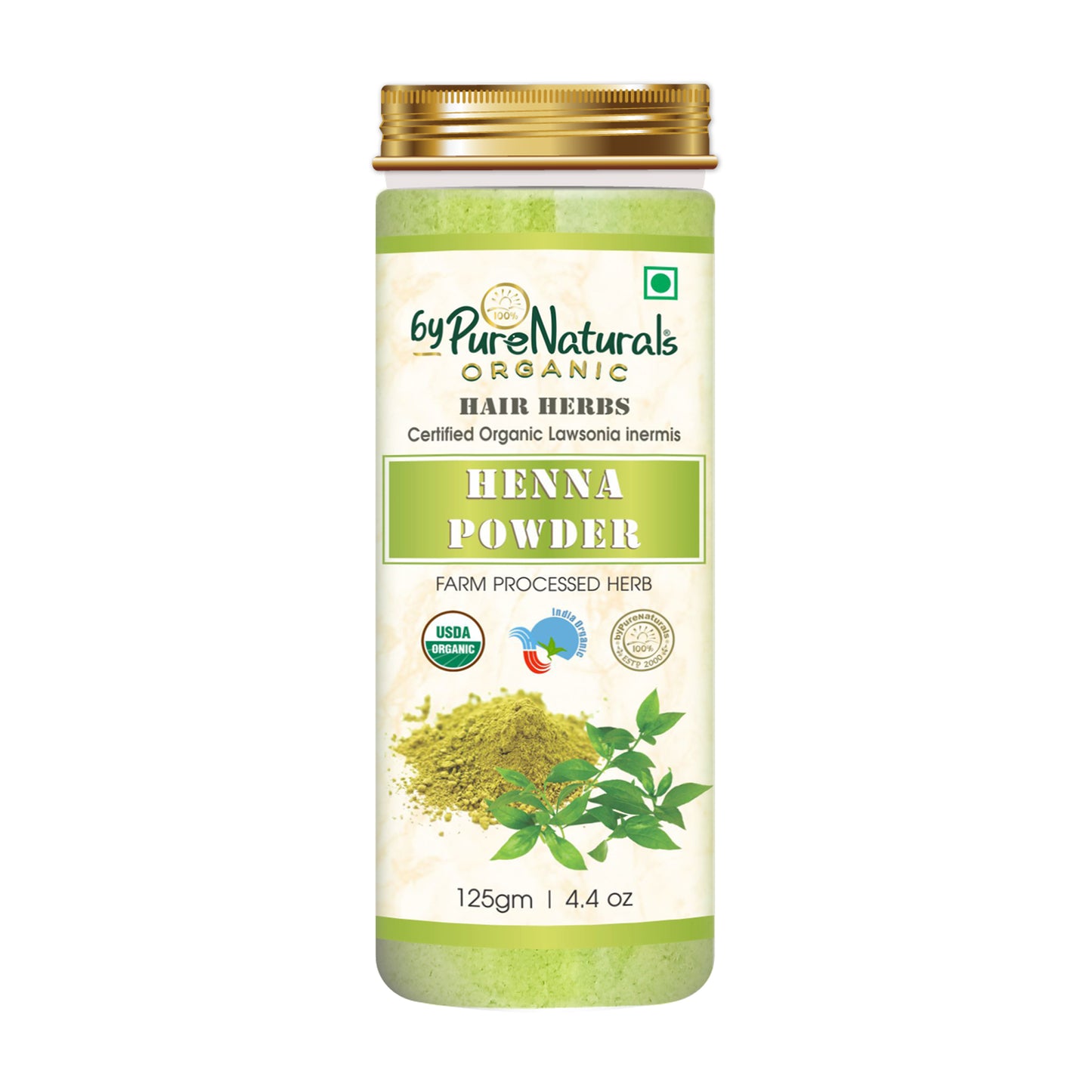 Organic Henna Herb Powder byPureNaturals-4