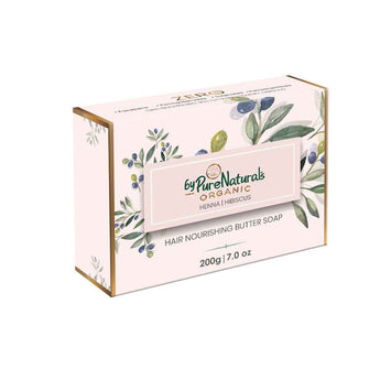 byPureNaturals Organic Shea Butter Henna & Hibiscus Soap- 200gm