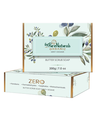 Organic Mint Sesame Shea Butter Soap byPureNaturals