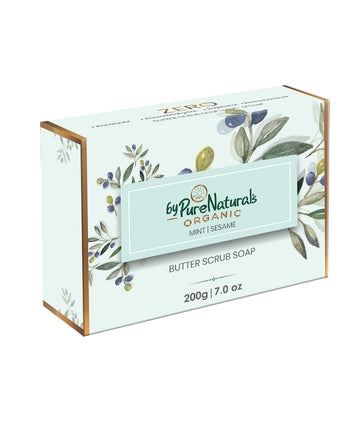 Organic Mint Sesame Shea Butter Soap byPureNaturals-1