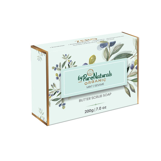 Organic Mint Sesame Shea Butter Soap byPureNaturals-1