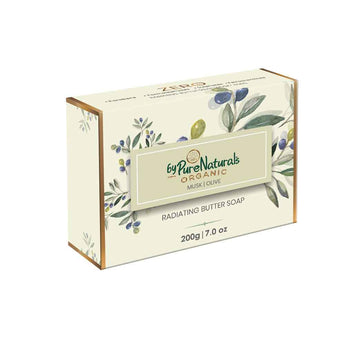 byPureNaturals Organic Shea Butter Musk Olive Soap- 200gm