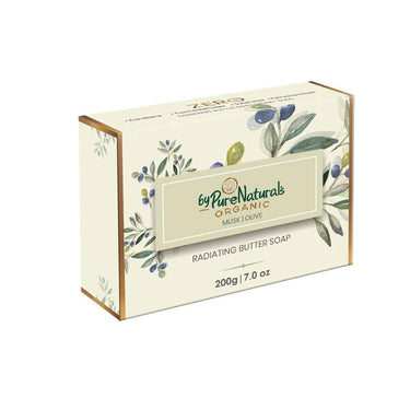 byPureNaturals Organic Shea Butter Musk Olive Soap- 200gm
