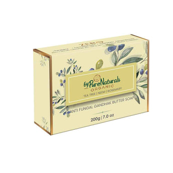 byPureNaturals Organic Shea Butter Neem Tea Tree & Rosemary Soap- 200gm