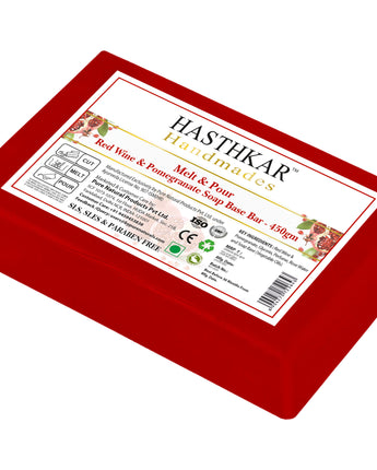 Hasthkar Handmades Soap Base Bar Red Wine