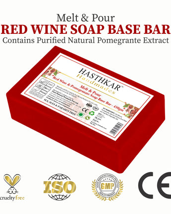 Hasthkar Handmades Soap Base Bar Red Wine-1