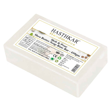 Hasthkar SLS & Paraben Free Shea Butter Glycerine Soap Base Bar- 450 Gm (Pack of 2)