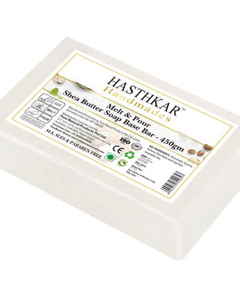 Hasthkar Handmades Soap Base Bar Shea Butter 450gm Pack of 2-1