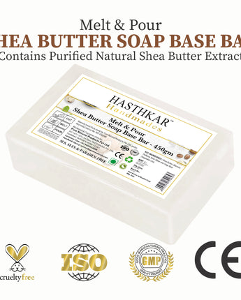 Hasthkar Handmades Soap Base Bar Shea Butter 450gm-1