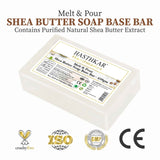 Hasthkar SLS & Paraben Free Shea Butter Glycerine Soap Base Bar- 450 Gm (Pack of 2)