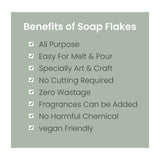 Hasthkar Clear Glycerine Soap Base Flakes- 450gm (Pack of 2)