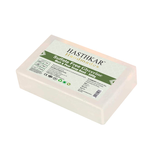 Hasthkar Handmades Clear Glycerine Soap Base Paraben Sls Free 500Gm