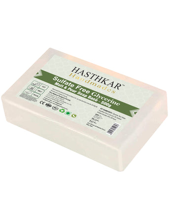Hasthkar Handmades Clear Glycerine Soap Base Paraben Sls Free 500Gm Pack of 2-1