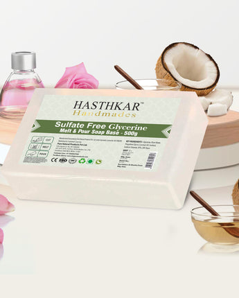 Hasthkar Handmades Clear Glycerine Soap Base Paraben Sls Free 500Gm-1