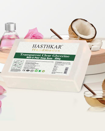 Hasthkar Handmades Clear Glycerine Pour & Melt Soap Base 500Gm-1
