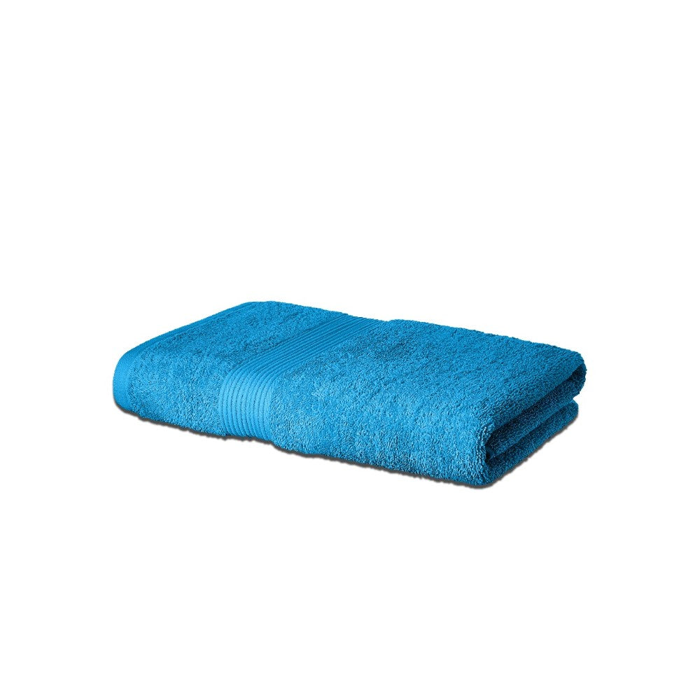bypurenaturals 100% cotton bath towel ultra soft blue