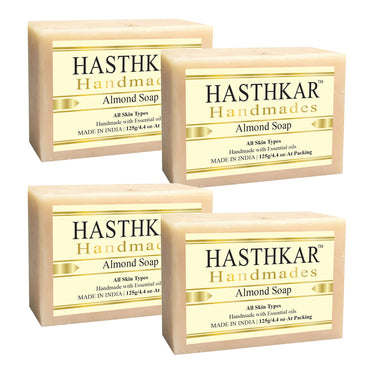 Hasthkar Handmade Glycerine Almond Soap- 125gm - BuyPureNaturals