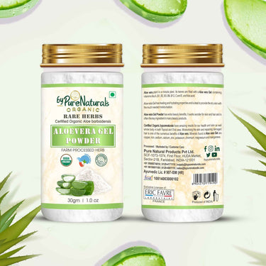 byPureNaturals 100% Organic Aloevera Gel Powder- 30 Gm