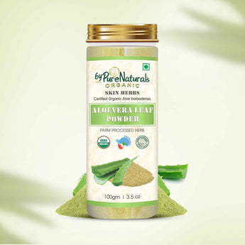 byPureNaturals 100% Organic Aloevera Powder- 100 Gm