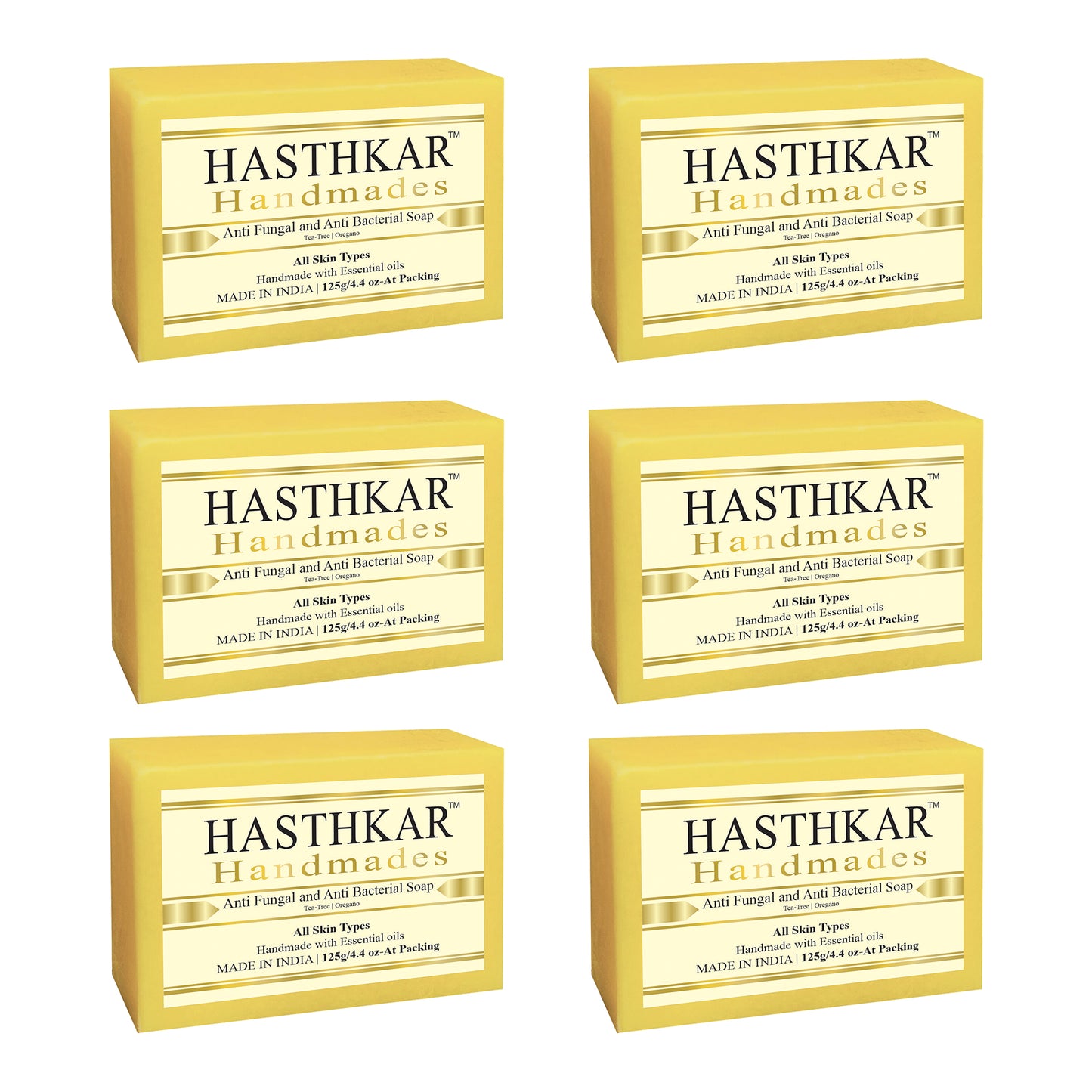 Hasthkar Handmades Glycerine Natural Anti fungal anti becterial Soap 125Gm
