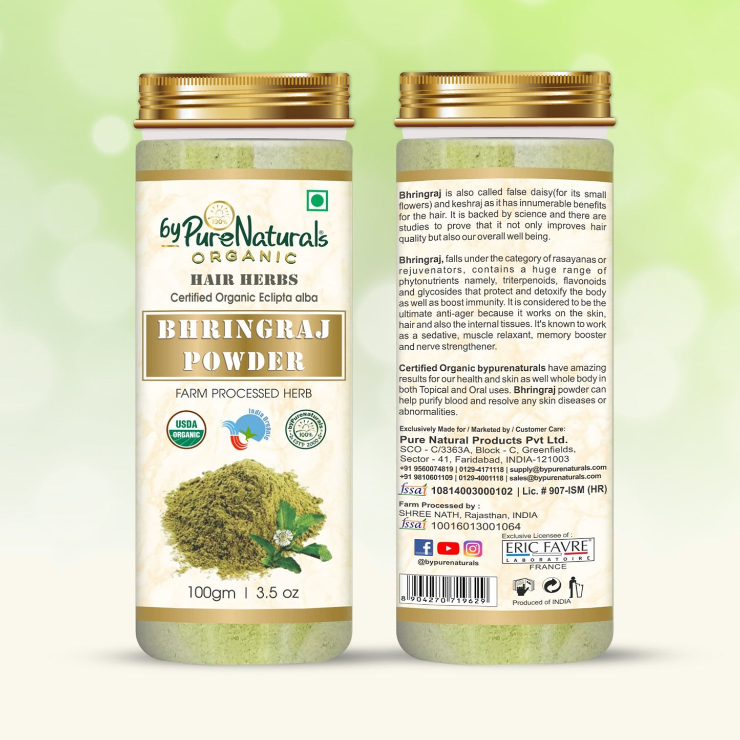 Organic Bhringraj Herb Powder byPureNaturals-2