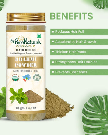 Organic Brahmi Herb Powder byPureNaturals-1