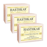 Hasthkar Handmade Glycerine Coconut Milk & Honey Soap- 125gm - BuyPureNaturals