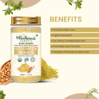 byPureNaturals 100% Organic Fenugreek Powder- 100 Gm