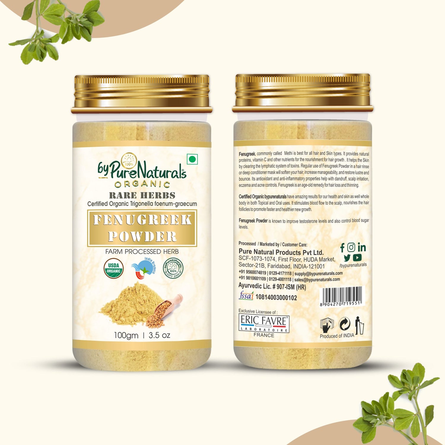 Organic Fenugreek Powder byPureNaturals-3